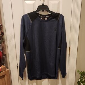 Spyder Active Navy and Black Long Sleeve Top